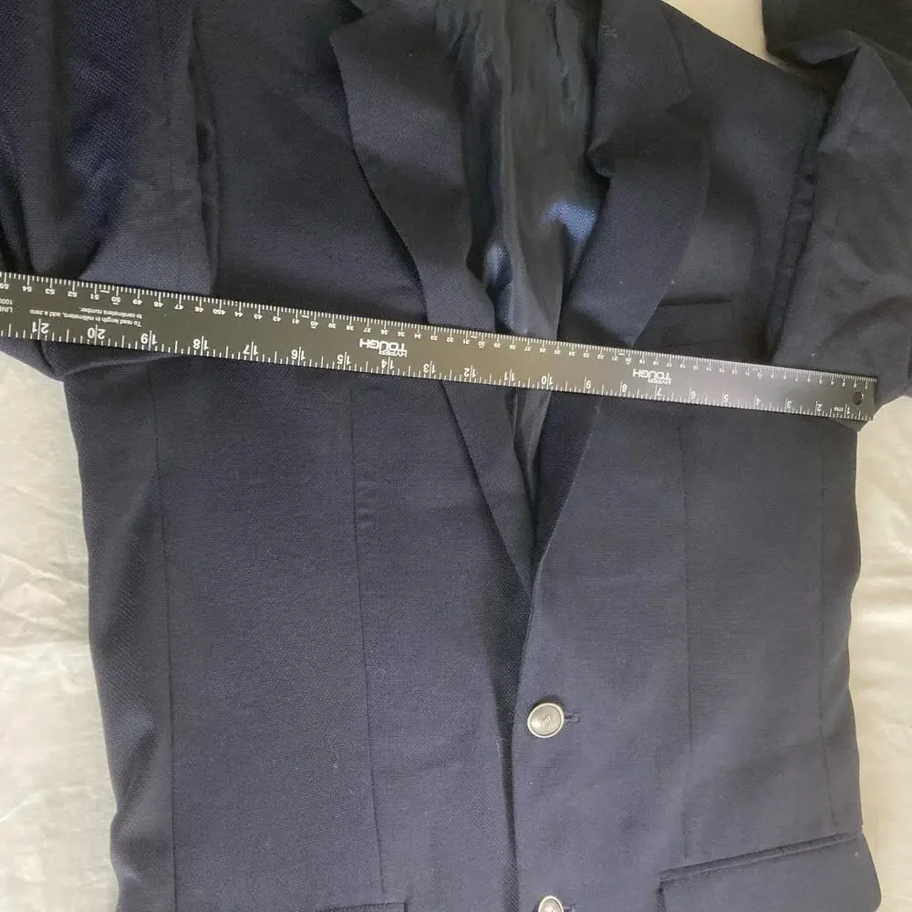 Joseph Abboud Blazer Mens 42 R ? Navy Blue REDA Italian Wool Buttons Super 110's